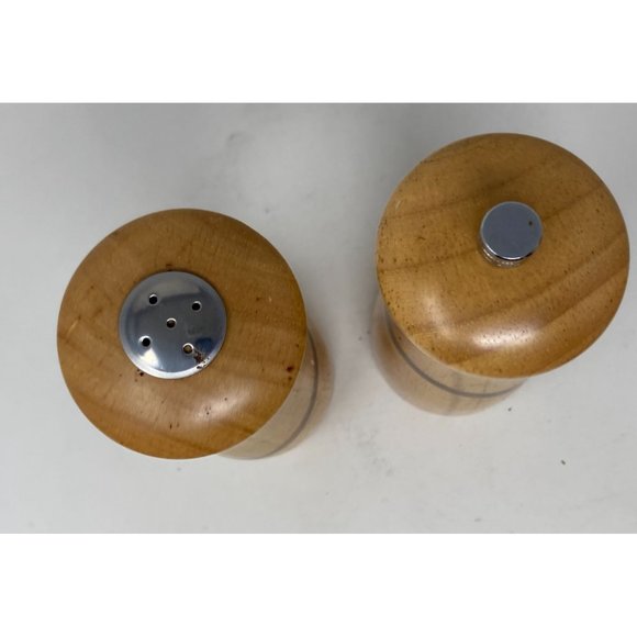 Mr. Dudley Wooden Pepper Mill and Salt Shaker - Picture 2 of 4